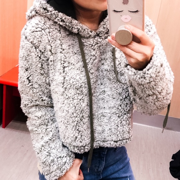 wild fable Tops - Super Comfortable Crop Pullover Sherpa